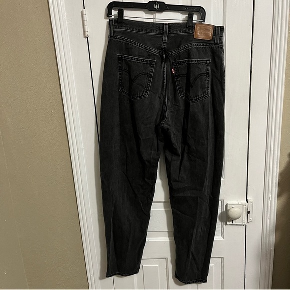 Levi’s High Loose Taper Fit Women’s Jeans Black Gray Wash Size 30 B1 - Picture 7 of 13